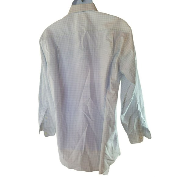 Jos A Bank traveler's Collection Size 16 1/2 -33 Blue Striped Shirt - Picture 2 of 3